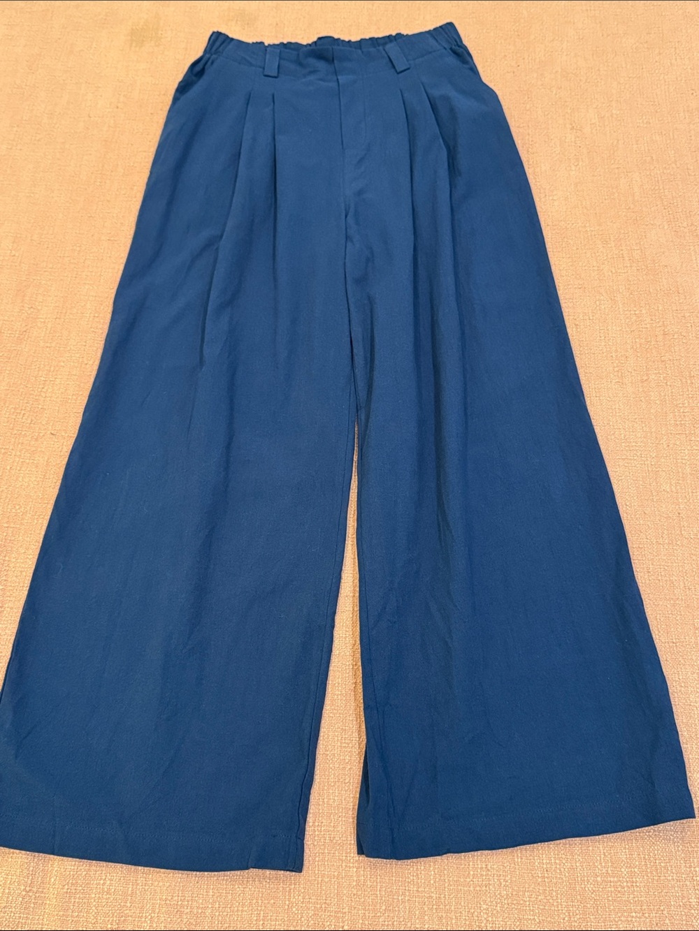 Wide-Leg med Women's Trousers in dark Blue